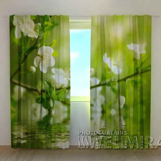 3D-gardin Äppelträd vid vattnet