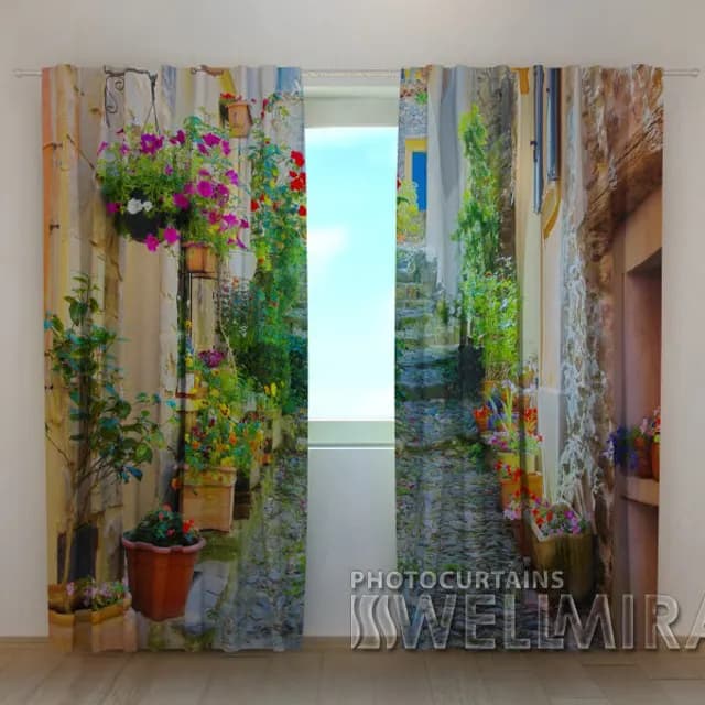 Fotogardin Bakgata i blommor