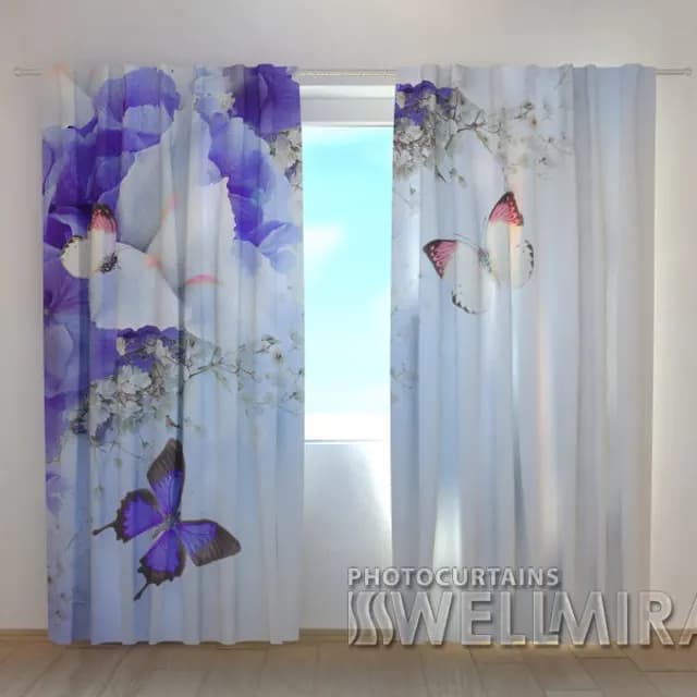 Fotogardin Blå iris