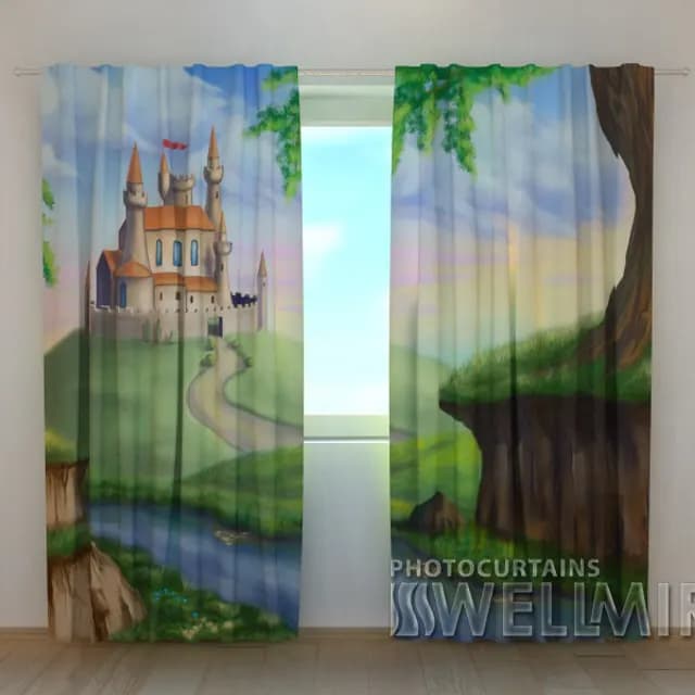 3D-gardin Slott för en prinsessa