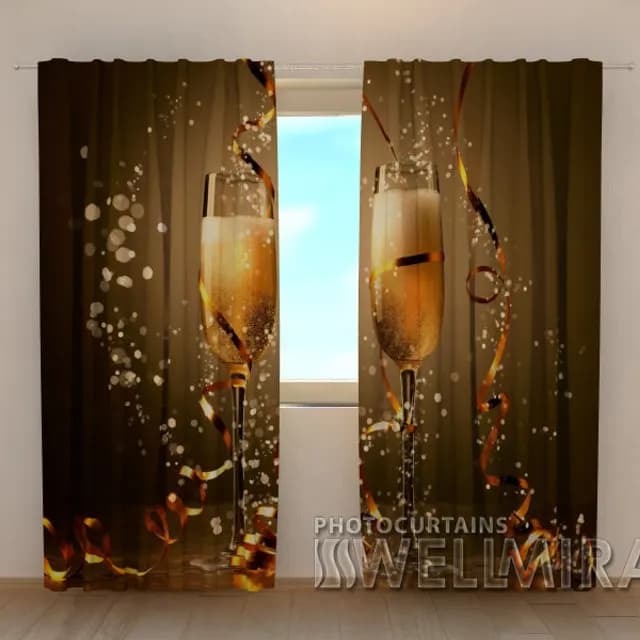 3D-gardin Julchampagne