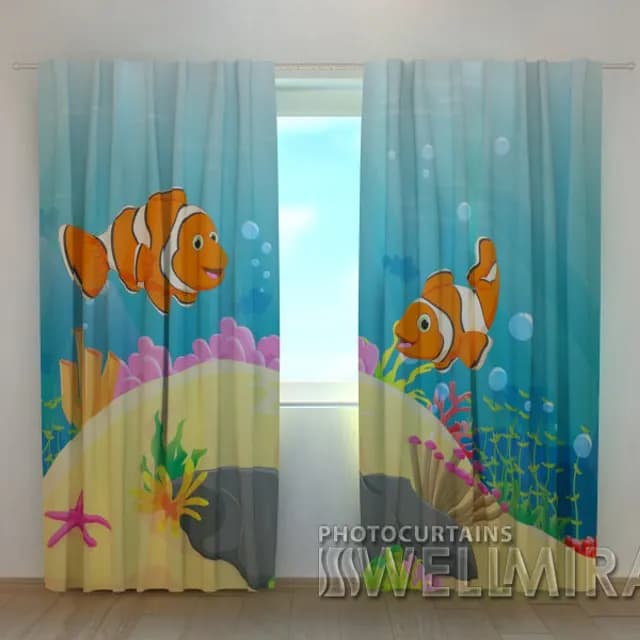 3D-gardin Clownfiskar