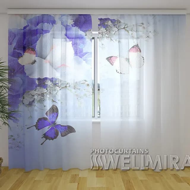 Fotogardin Blå iris
