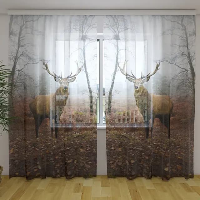 Fotogardin Hjort i skogen