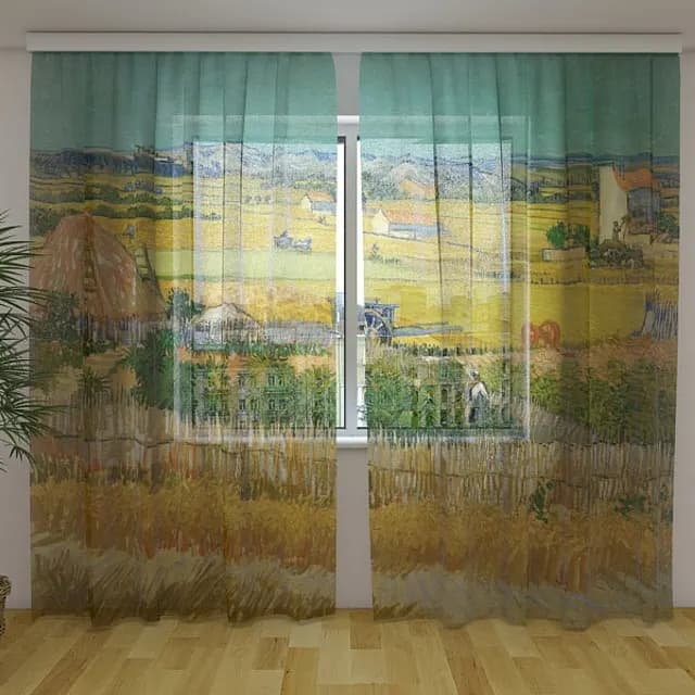 Fotogardin Skörd vid La Crau Vincent van Gogh
