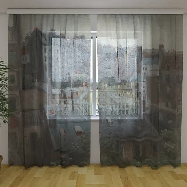 Fotogardin Utsikt över Paris takåsar Vincent van Gogh