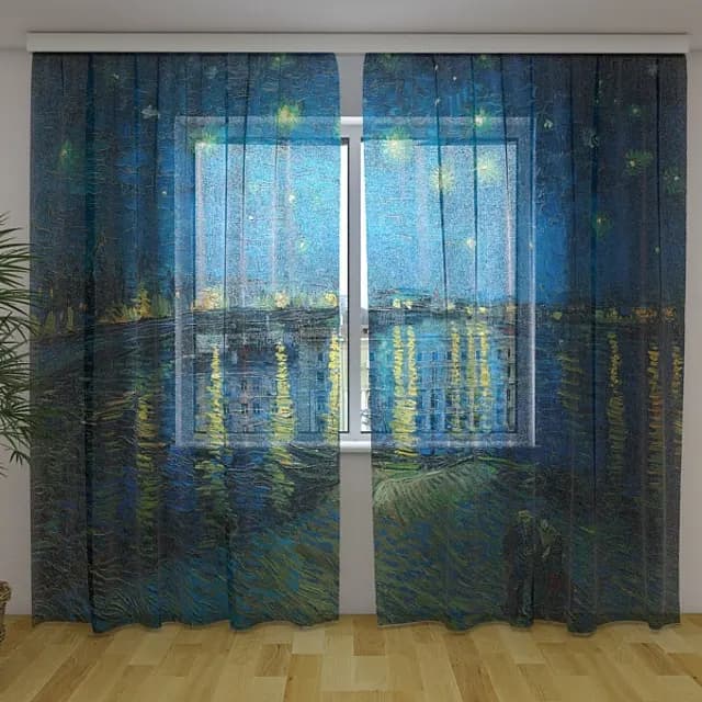 Fotogardin Stjärnenatt över Rhône Vincent van Gogh