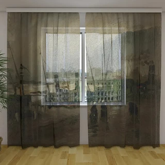 Fotogardin De Ruijterkade i Amsterdam Vincent van Gogh