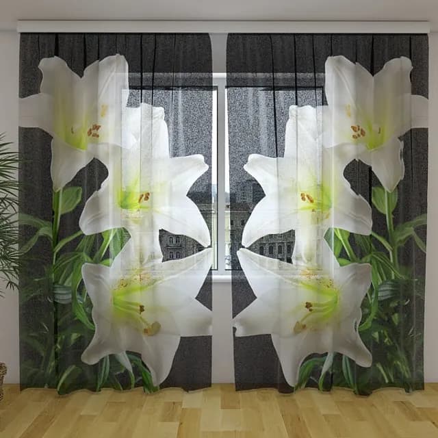 Fotogardin Vita liljor 2