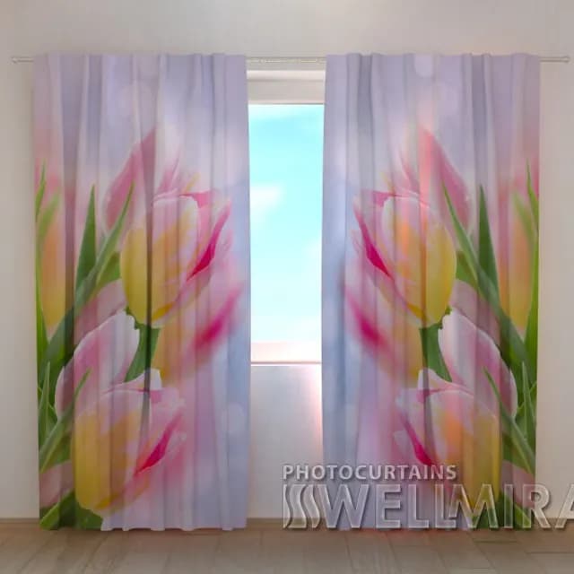 3D-gardin Första tulpanerna