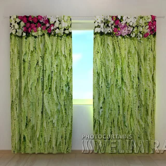 Fotogardin Blomsterlambrekänger Ormbunke