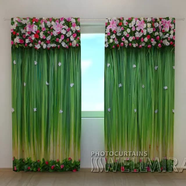 Fotogardin Blomsterlambrekänger Ömhet