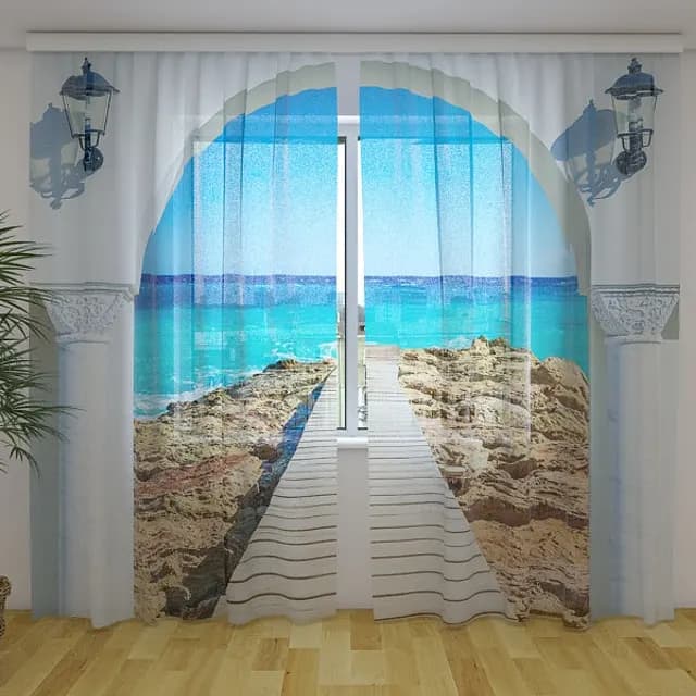 Fotogardin Båge mot havet