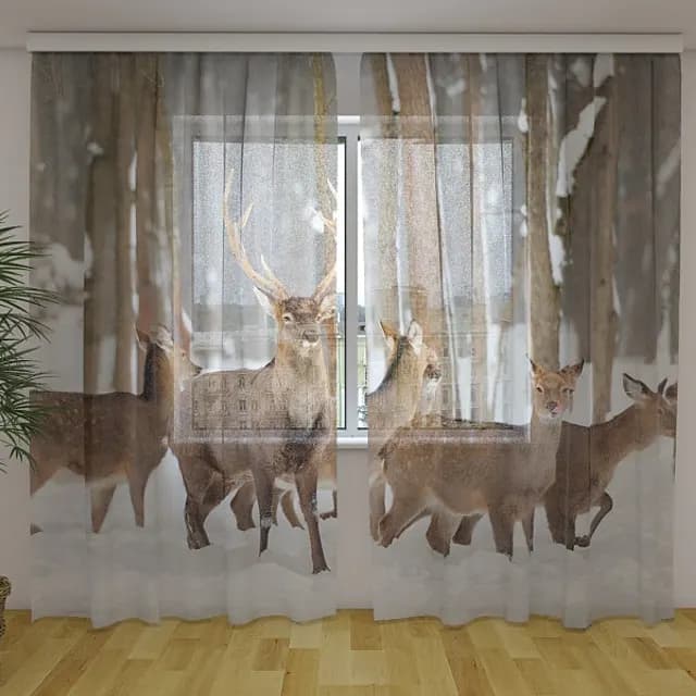 Fotogardin Hjort på vintern