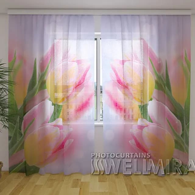 3D-gardin Första tulpanerna
