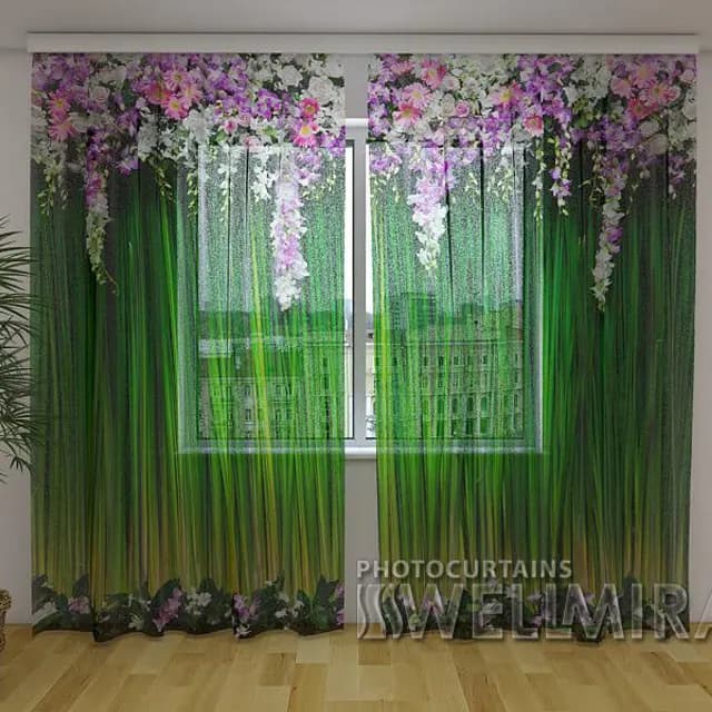 Fotogardin Blomsterlambrekänger