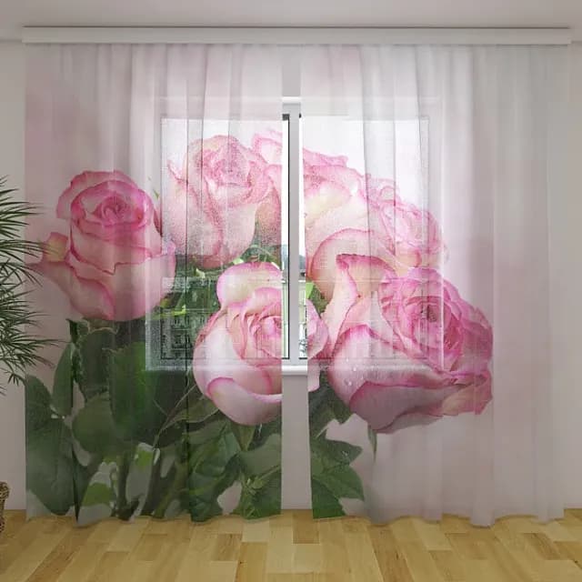 Fotogardin rosa gren