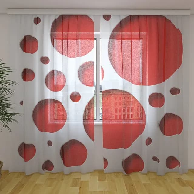 Fotogardin Röd stil