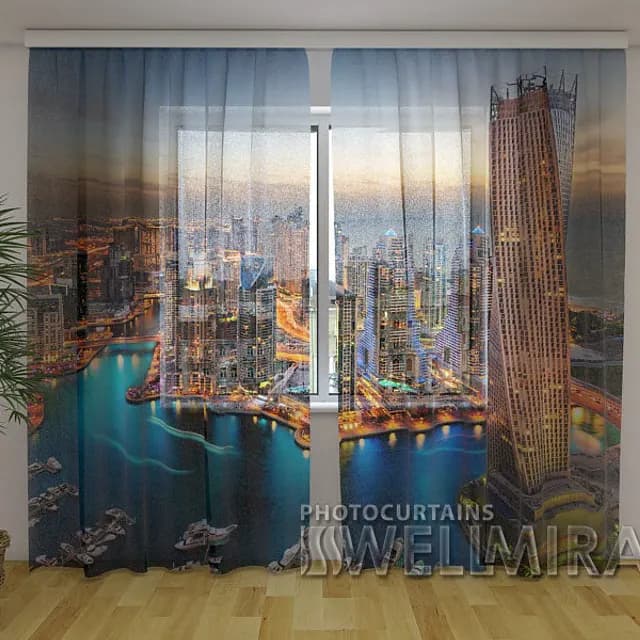 Fotogardin Dubais skyskrapor