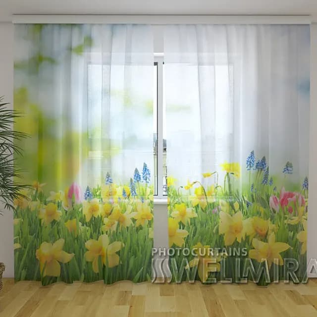 Fotogardin gula påskliljor