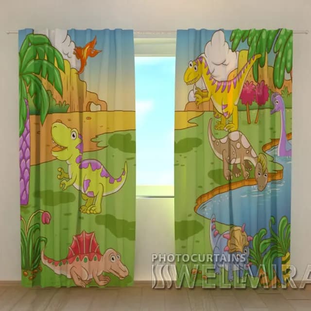 3D-gardin Små dinosaurier
