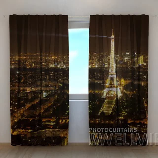3D-gardin Paris natt