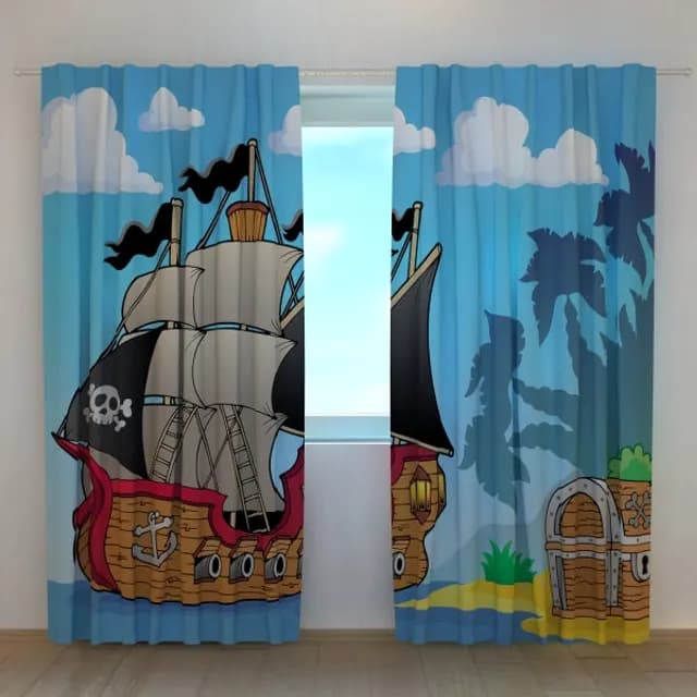 Fotogardin Piratskepp och skatt