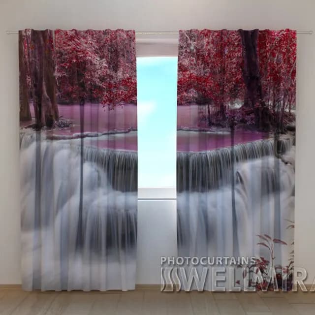 3D-gardin Thailändskt vattenfall