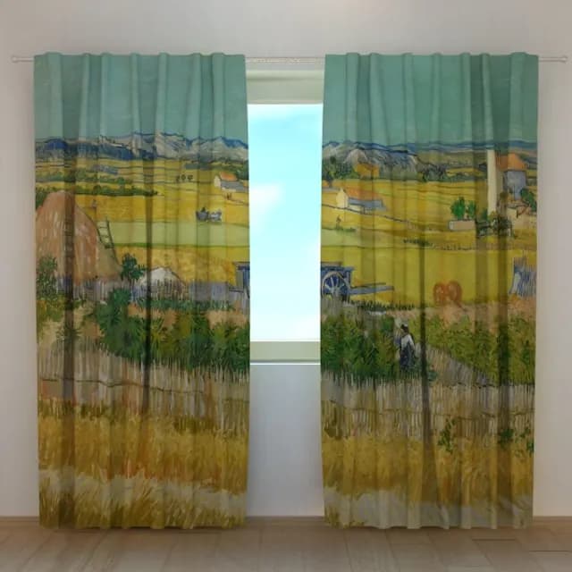 Fotogardin Skörd vid La Crau Vincent van Gogh