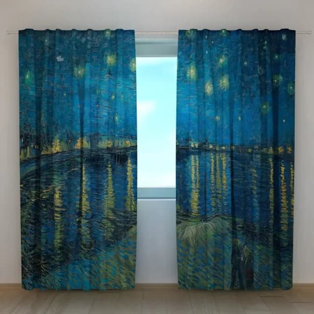 Fotogardin Stjärnenatt över Rhône Vincent van Gogh