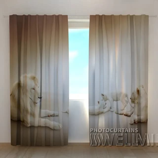 3D-gardin Vita lejon