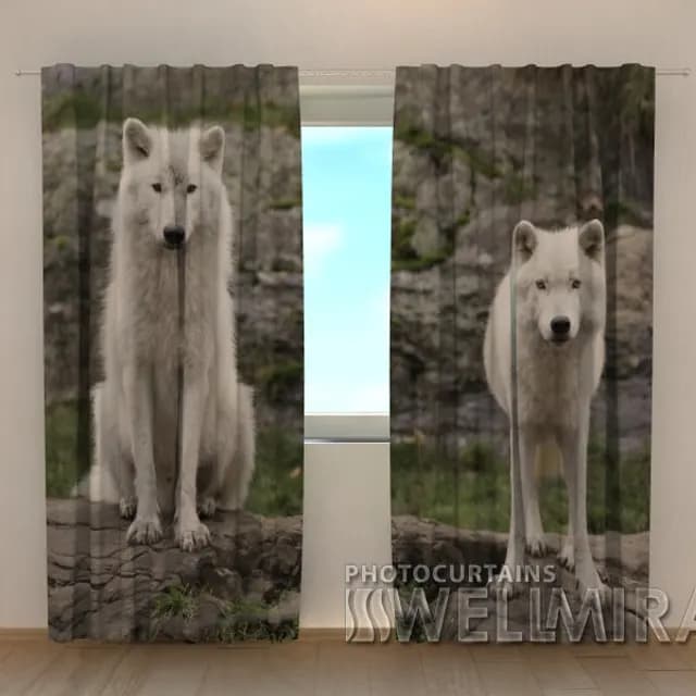 3D-gardin Vita vargar