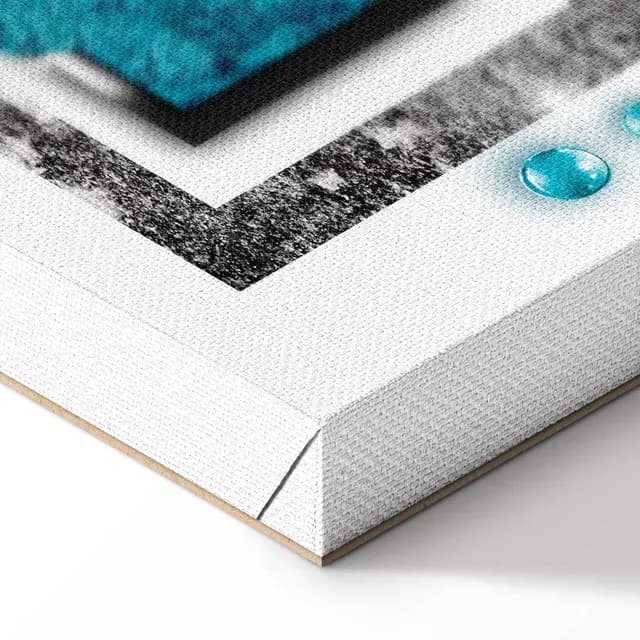 Canvas Print - Turquoise blizzard