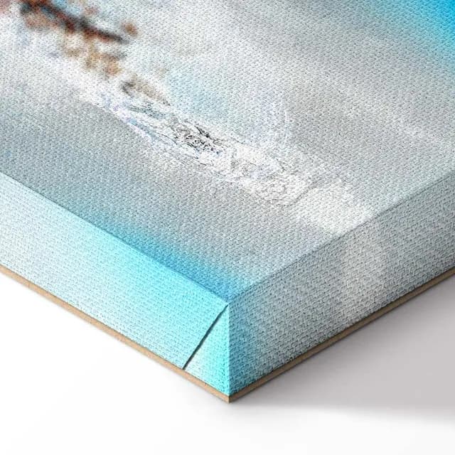 Canvas Print - Winter Outside the Window (1 Part) Narrow