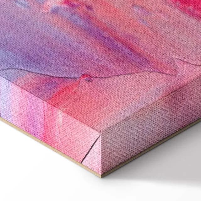 Canvas Print - Colorful Contrasts - Energetic Color Transitions in Shades of Pink