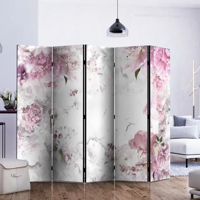 Room Divider - Dancing peonies II