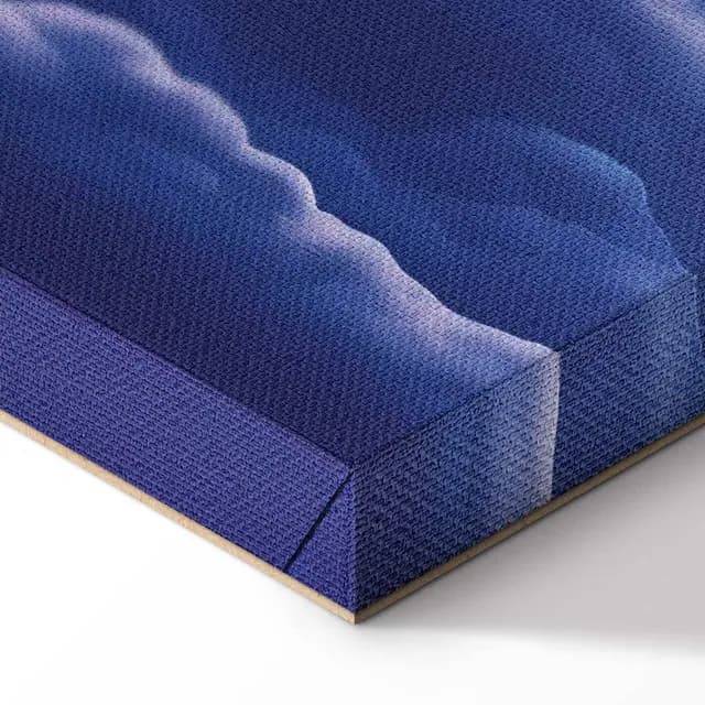 Canvas Print - Night Concert in the Mountains: Clouds Illuminated by the Last Rays of the Sun