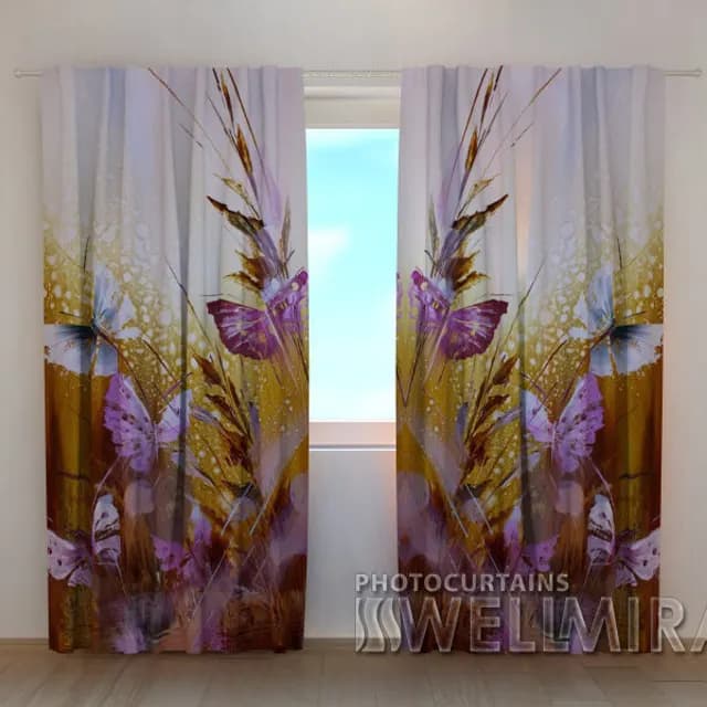 3D Gardin Fjärilar och blommor