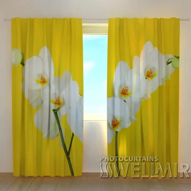 Fotogardin Vita orkidéer