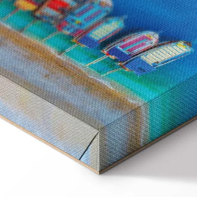 Canvas Print - Colourful Boats (1 Part) Narrow