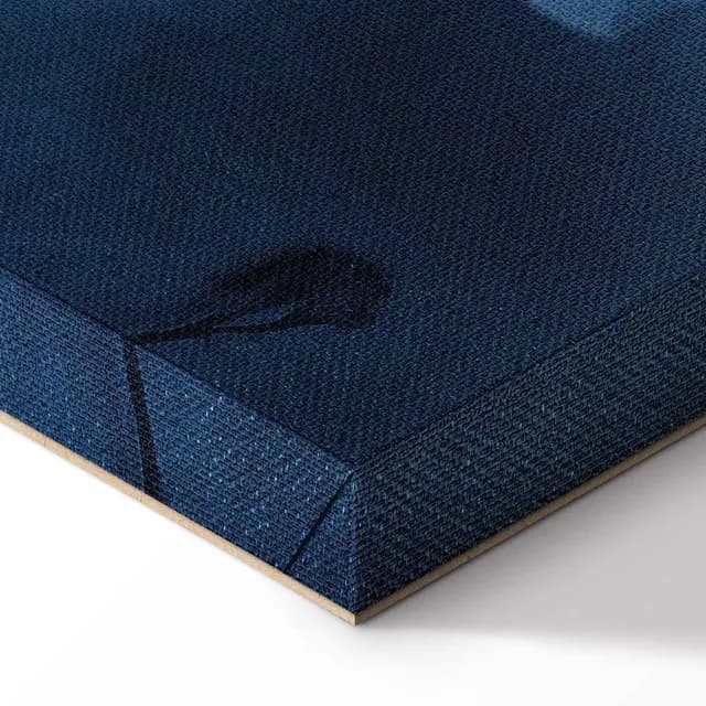 Canvas Print - Ornament in Blue and Cool Colors Dark Blue Decoration