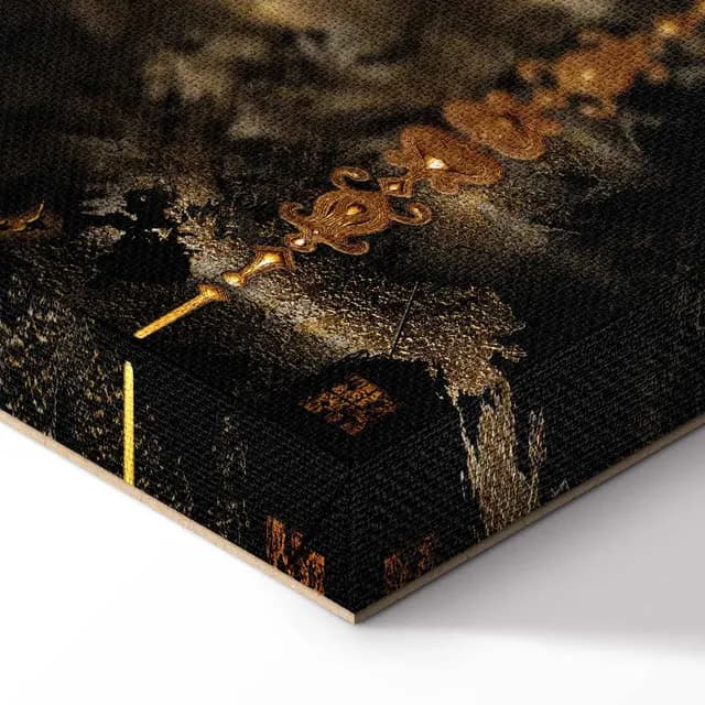 Canvas Print - Golden Lion (5 Parts) Wide