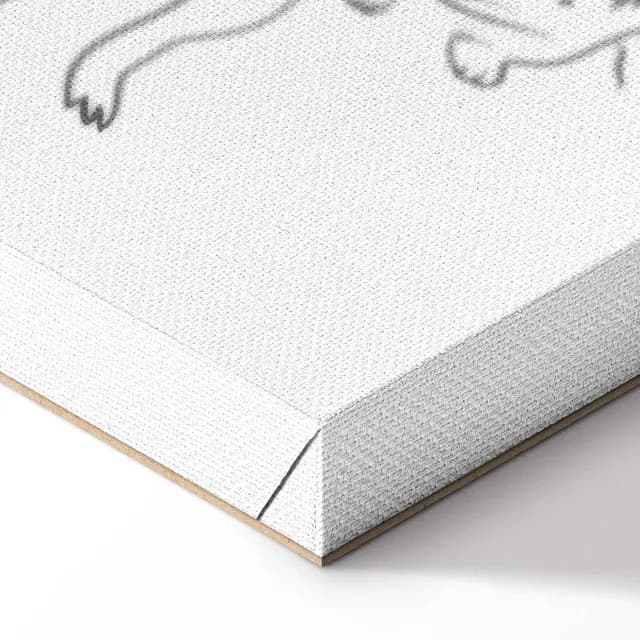 Canvas Print - Animal Patrol (1-part) - Meerkats on B&W Background
