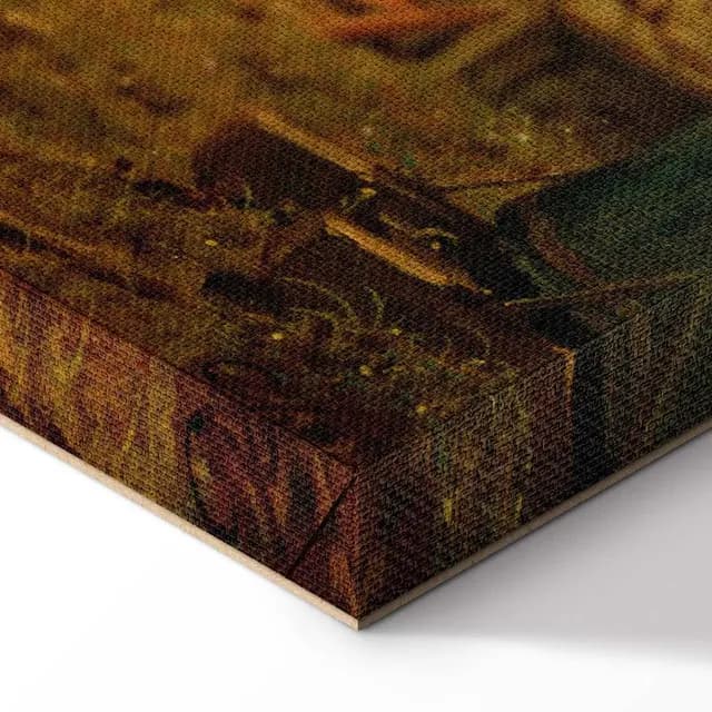 Canvas Print - Carl Spitzweg – Well-Wisher Presenting Flowers