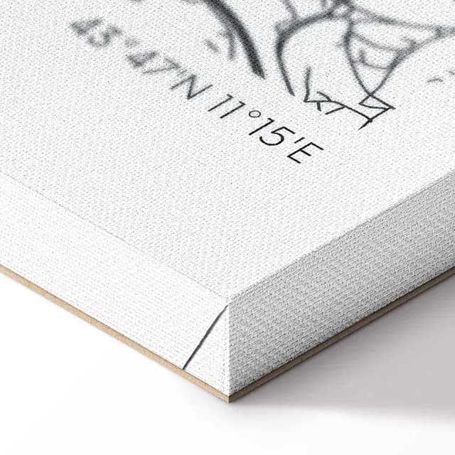 Canvas Print - Florence Map (1 Part) Vertical