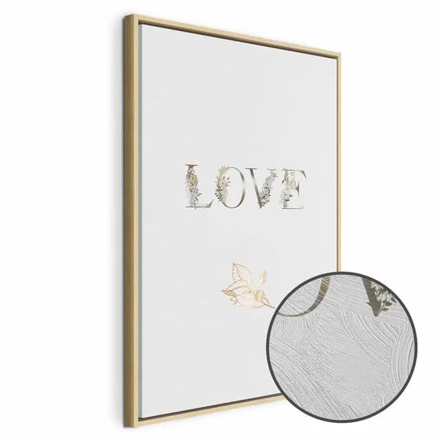 Canvas Print - Love Is Strength (1 Part) Vertical