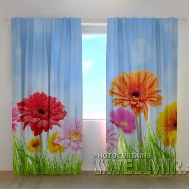 3D Gardin Ljusa gerberor