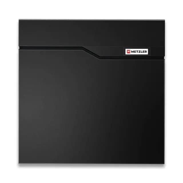 Mailbox with replaceable nameplate RAL 9005 Tiefschwarz| Siebert 2